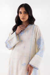 Stitched Cream Embroidered Shirt
